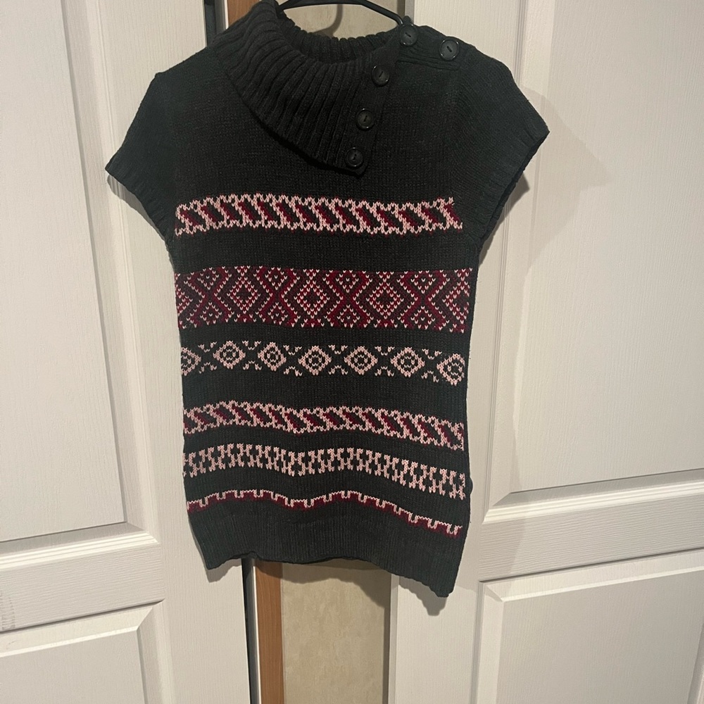Gray sweater vest type - great for fall!